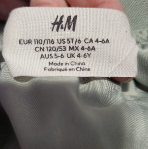 Green/Silver H&M tutu size 5t/6 - Picture 3 of 3